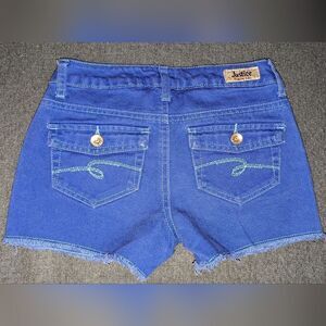 Justice Premium blue shorts, size 12s